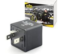 Area1 Relé de intermitente digital universal para motocicleta, para bombillas LED incandescentes y halógenas, 12 V, 3 pines, 3 pines, intermitente LED electrónico, compatible con