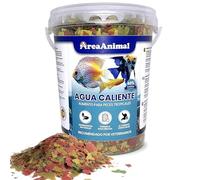 AreaAnimal - Comida Peces Agua Caliente, Comida Peces Tropicales 200G/1L, Alimento para Peces Alto en Proteínas, Alimento Guppys, Pez Betta, Tetra... con Ingredientes Naturales