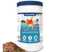 AreaAnimal - Comida Peces Agua Fria, Comida para Peces 160G/1L, Alimento Goldfish y Cualquier Pez de Agua Fría Enriquecida con Vitaminas y Minerales, No Apto para Alevines