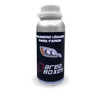 AREABOXES Kit Restauración De Faros De Coche con POLIMERO Liquido. Fácil Y Rápido, Kit Polímero Completo, Todo Lo Necesario para Restaurar Los Faros Completamente A Nuevos. (Solo)
