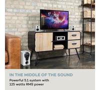 Areal 525 DG 5.1-Sistema Surround, 125W RMS Opt-In BT USB SD AUX, mando a distancia Auna
