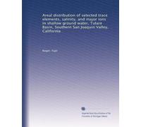 Areal distribution of selected trace elements, salinity, and major ions in shallow ground water, Tulare Basin, Southern San Joaquin Valley, California