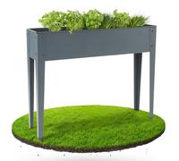 Arebos Bancal alto 101,5 x 26 x 80 cm | Bancal semillero Bancal de hierbas Maceta de flores Maceta de jardín para balcón | ideal para el cultivo de verduras, frutas y hierbas