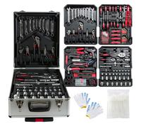 AREBOS Caja de Herramientas de Aluminio de 1200 Piezas Caja de Herramientas