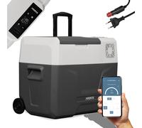 AREBOS Caja refrigerada 39 L con ruedas coche nevera APP congelador caja camping