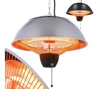 AREBOS Calefactor radiante Calefacción techo radiante Infrarroja Con cuerda tiro