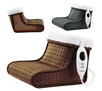 Arebos Calentador de pies con 6 ajustes de temperatura | calentador de pies eléctrico | desconexión automática y protección contra sobrecalentamiento | incl. mando a distancia LED