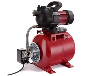 Arebos - Central de Agua doméstica | Bomba de Agua Doméstica | 1000 W | caudal 3500 L/h, altura de extracción 44 m | 19 GS | L de depósito