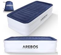 Arebos Colchón Hinchable | Cama de Aire autohinchable 203 × 95 × 51 cm Apto para 1 Persona | Cama de Invitados con Bomba eléctrica | Colchón de Aire Incl. Bolsa de Transporte para Camping/casa
