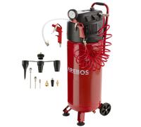 Arebos Compresor de aire comprimido |compresor de aire/compresor aire silencioso | Incluye 13 accesorios | Bajo mantenimiento | Apagado automático | Capacidad: 50 l, 30 l o 6 l (50 litros)