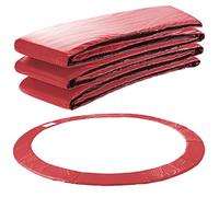 Arebos Cubierta para Borde de Cama elástica | 100% Resistente a los Rayos UV | Protección de Bordes Resistente a los Desgarros | Rojo 457 cm
