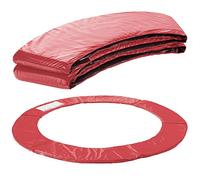 Arebos Cubierta para Borde de Cama elástica | 183 cm | 100% Resistente a los Rayos UV | Protección de Bordes Resistente a los Desgarros | Rojo