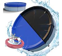 Arebos® Cubierta para Piscina Redonda Ø 520 cm | Lona Solar 2 en 1 de PE 200g/m² | Apta para Piscinas Ø 420-460 cm