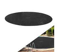 Arebos Cubierta Solar Piscina Ø 4,57 m Negro | Lona Redonda Espesor 120 µm | Rollo Recortable | Mantiene Temperatura y Calienta Agua | Protector Térmico Ahorro Energía y Reducción Evaporación Agua