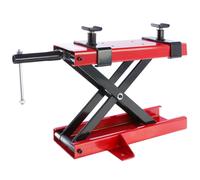 AREBOS Elevador de motos Caballete de montaje Plataforma elevadora roja 500 kg