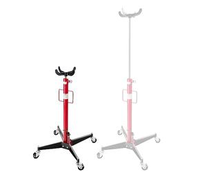 Arebos Elevador hidráulico | Elevador de Motor de 500 kg | Altura de Trabajo 105-185 cm | 4 Ruedas giratorias con Pedal Incluido | Regulable sin escalonamientos | Hidráulico | Rojo/Negro