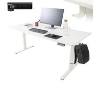 Arebos Escritorio Eléctrico Ajustable 180 x 80 cm | Altura 72-118 cm | Función Memoria | Mesa Ergonómica de Pie y Sentado | para Oficina, Hogar, Teletrabajo |Blanco