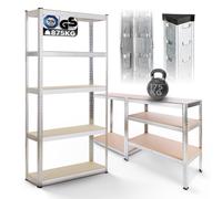 AREBOS Estante resistente Estanterías sin tornillos Estanterías para talleres