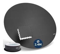 Arebos Esterilla Protectora Redonda Ø 200 cm para Piscina y SPA | Base EVA Tipo Puzzle para Whirlpool | Aislante y Antideslizante | Protección para spas Exteriores e hinchables
