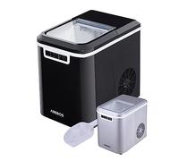 Arebos Fabricador de cubitos de hielo de 2 tamaños, Negro | 12 kg/24 h | 10-15 min. de tiempo de producción | 2,2 L de depósito de agua