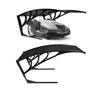 AREBOS Caseta Garaje Refugio para Robot Cortacésped Negro