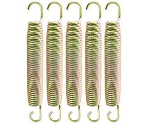 Arebos Juego de 24 Muelles para Trampolín 178 mm | Muelles de Tracción en Acero Inoxidable | Repuestos para Trampolín de Jardín