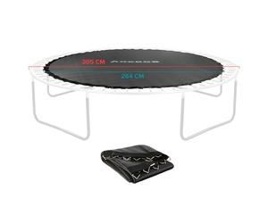 Arebos Lona Protectora para Trampolín Ø 244 cm | Resistente a Roturas y Rayos UV | Lona Impermeable y Protege contra la Intemperie | Negro