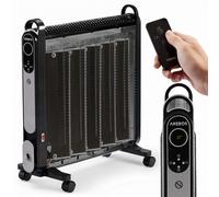 AREBOS Mica Convector 2000W calefactor eléctrico ahorro energía 2 ajustes calor