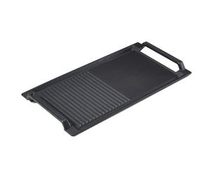 Arebos Placa de parrilla para inducción | Placa de freír de 17.2 x 9 pulgadas | Hierro fundido especialmente para cocinas de inducción | con base antiadherente resistente a los arañazos |
