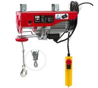 Arebos Polipasto eléctrico cuerda 1000 W | Polipasto Eléctrico de Elevación | eléctrico cuerda Torno de motor - Cabrestante | eléctrico 400-800 kg (KG) | Certificado GS