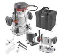 AREBOS Rebajadora de lujo con recortadora y base de diving Fresadora 710 W