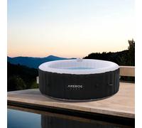 AREBOS Spa Hinchable 6 Personas 2400W 130 Jets Masaje 40°C Jacuzzi LED Caliente