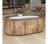 AREBOS Spa Hinchable Interior Exterior 190x120 cm Calentable Oval Piscina Spa