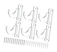 Arecobticy 2 o 3 pares de soportes de pared de acrílico transparente de alta calidad para una visualización segura de sables de luz y espadas con diseños estéticos modernos en decoración del hogar