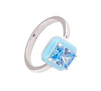 Arecobticy Anillos contemporáneos cuadrados/estrella/corazón/ovalados, circonita cúbica brillante, joyería de cobre, ajustable, accesorio de ajuste cómodo, contemporáneo, ajustable, arte unisex, talla