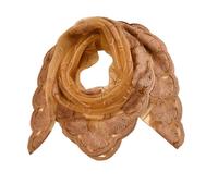 Arecobticy Bufanda de cabeza de flor bordada, transpirable, cuadrada, transparente, para mujer, ocasión casual y formal, diadema de encaje con bordado de flores, D, Talla única