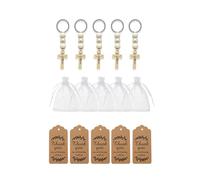 Arecobticy Colgante de cruz religiosa para anillos, accesorios y decoración interior del coche, símbolo de creencia y regalo de bautismo