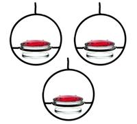 Arecobticy Comederos para colibríes pequeños para pájaros silvestres para una fácil limpieza, bebedero colgante para jardín, patio, comedero de vidrio