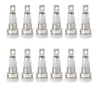 Arecobticy Conectores de enchufe banana de 4 mm, adaptador hembra tipo banana, montaje en panel, 12 piezas M4 x 28 mm