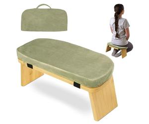 Arecobticy Friendly Stalk - Taburete flexible con almohada y bolsa de almacenamiento para práctica de atención plena reforzada, banco flexible portátil
