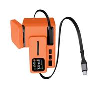 Arecobticy Funda protectora de silicona para central eléctrica, a prueba de golpes, antideslizante, con acceso completo al puerto, perfecta para exteriores, viajes, batería externa