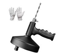 Arecobticy Herramienta profesional de drenaje manual con alambre de acero de resorte de 17 pies para eliminar bloqueos difíciles y desatascar la manivela