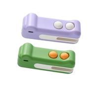 Arecobticy Sellador y abridor de bolsas a prueba de fugas, herramienta de conservación de alimentos para patatas fritas, aperitivos, diseño portátil, accesorio de cocina, sellador y cortador de bolsas