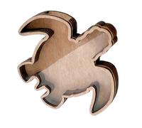 Arecobticy Vitrina de madera con ventana acrílica, caja de exhibición de conchas marinas, sombras decorativas para colecciones de estrellas de mar, sombras pequeñas