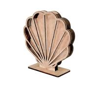 Arecobticy Vitrina de madera con ventana acrílica, caja de exhibición de conchas marinas, sombras decorativas para colecciones de estrellas de mar, sombras pequeñas