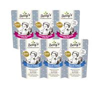 arelf Bundle Betty's - Juego de 6 bolsas de 100 g para comida húmeda para gatos, 2 variedades en mezcla, con taurina y aceite de borraja