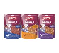 arelf Bundle RINTI Chicko's Plus - Cubos de queso (3 paquetes de 80 g, aperitivos para perros y golosinas para perros, dados con pollo, pato y jamón, secado al aire, sin soja, incluye aperitivo