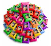 ARELUX Holi Color Run Powder - Paquete de 96 unidades de 75 g cada uno, total de 16 libras de polvo natural variado a granel, polvo de pintura de tiza lavable para guerra de colores, carrera divertida