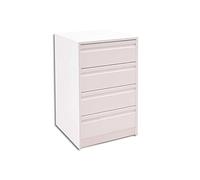 arelwood . com - Cajonera para Armario, Completamente Montada, Frente Postformado, Color Cerezo Duero, 60 cm Ancho x 50 cm Fondo - 4 Cajones 16 cm. Alto 72.8 cm. Entrega A PIE DE Calle