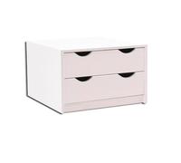 arelwood . com - Cajonera para Armario, Montada, Frente Media Luna, Color Cerezo Duero, 90 cm Ancho x 50 cm Fondo - 2 Cajones 16 cm. Alto 40,8 cm. Entrega A PIE DE Calle
